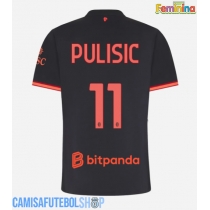 Camisa de time de futebol AC Milan Christian Pulisic #11 Replicas 3º Equipamento Feminina 2026-27 Manga Curta